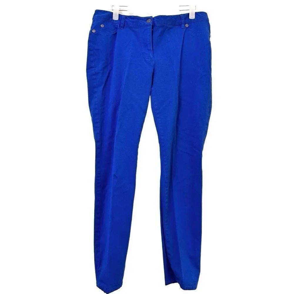 Vince Camuto Womens Skinny Jeans Slim Stretch Mid Rise Cotton Blend Blue Size 12
